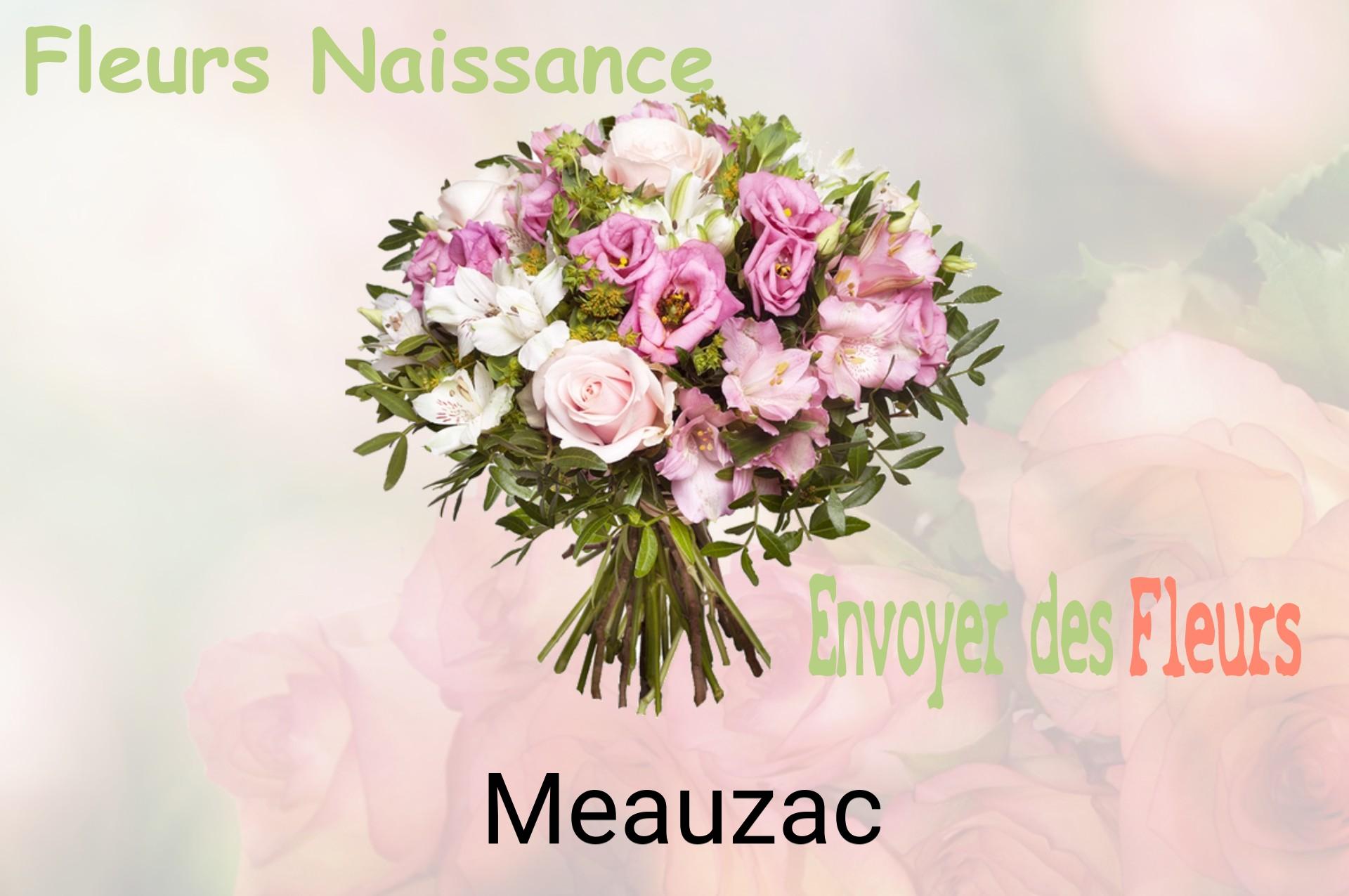 Bouquet de fleurs de naissance livré à Meauzac
